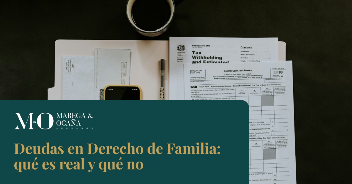Deudas en Derecho de Familia: qué es real y qué no