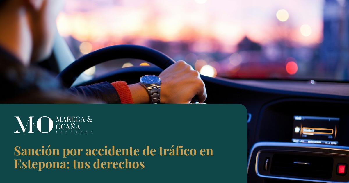 Sanción por accidente de tráfico en Estepona: tus derechos
