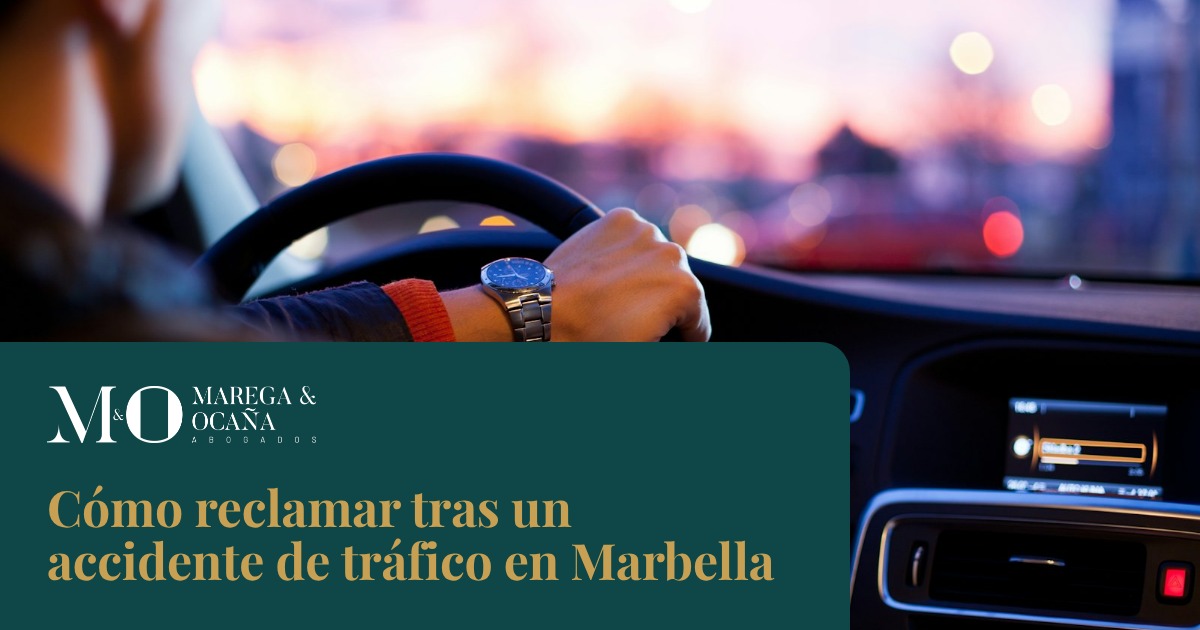 Cómo reclamar tras un accidente de tráfico en Marbella