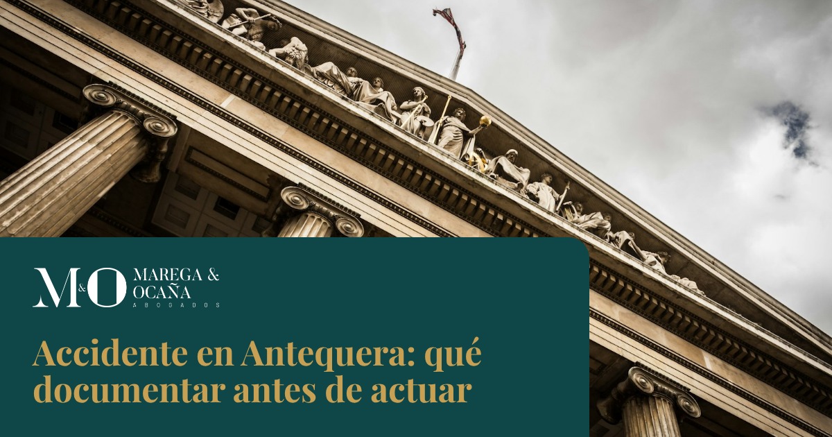 Accidente en Antequera: qué documentar antes de actuar