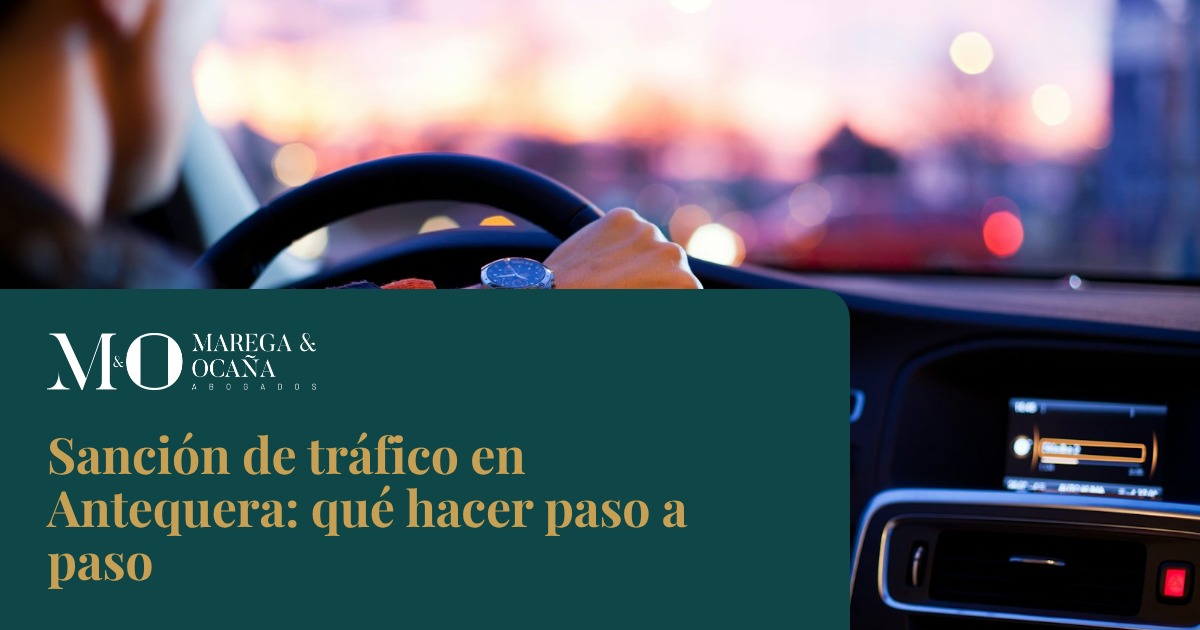 Sanción de tráfico en Antequera: qué hacer paso a paso